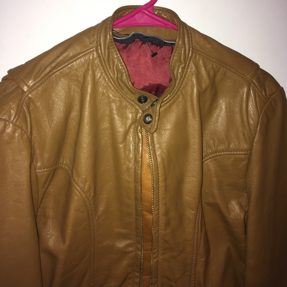 Original Brooks Leather Jacket Size 38